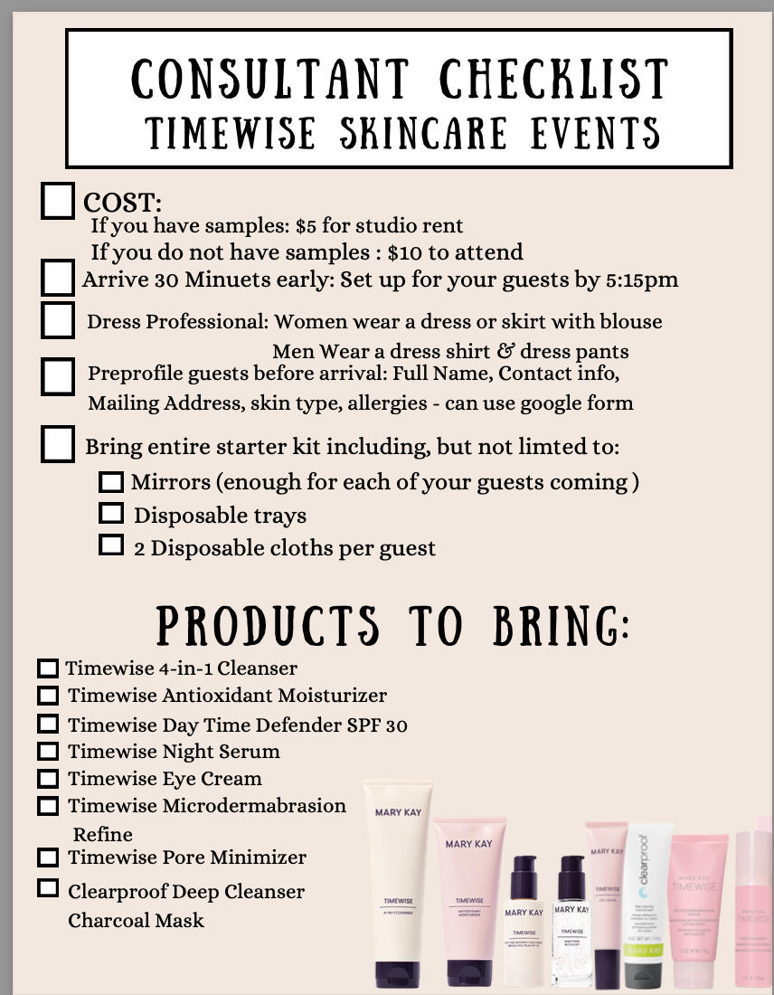 Skincare Events