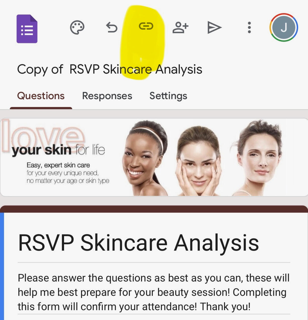 Step 3: Click Link