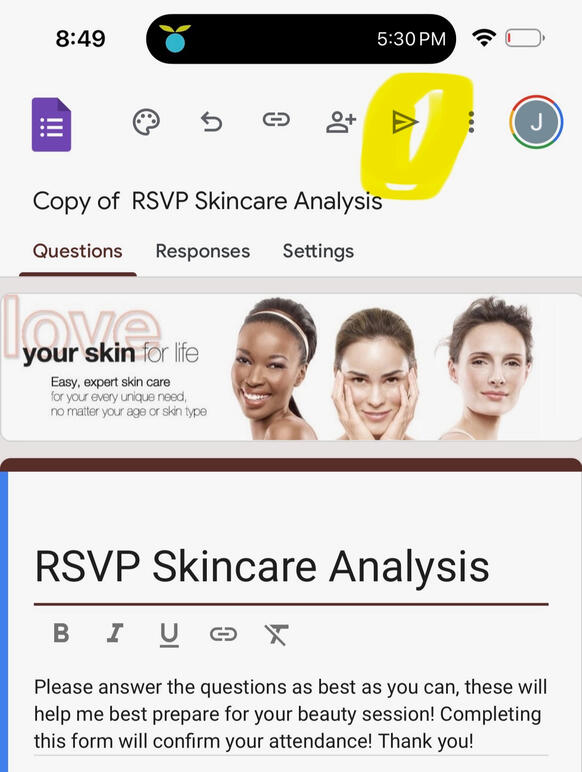 Step 2: Click Arrow